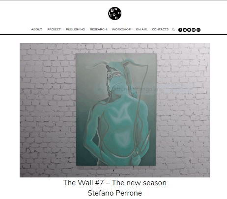 “THE WALL” Project N.7 – NEW SEASON – With the Italian artist Marco Stefano Perrone