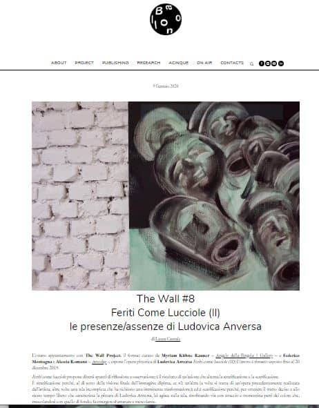 “THE WALL” Project N.8 – Ludovica Anversa